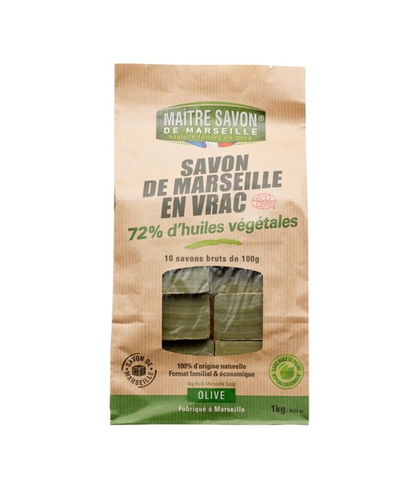 Olive Marseille soap slices - 10x100g