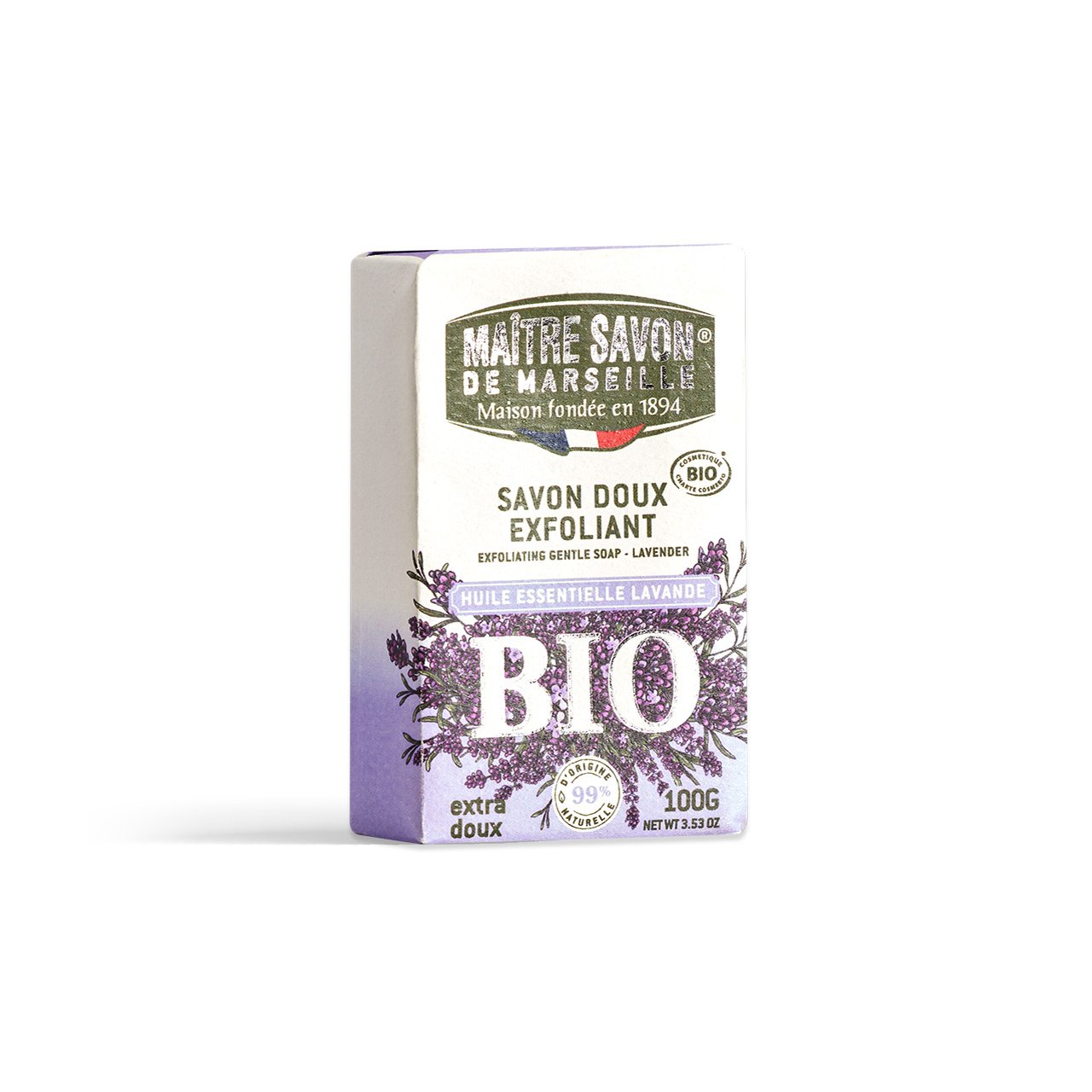 Organic Lavender Exfoliating Soap - 100g