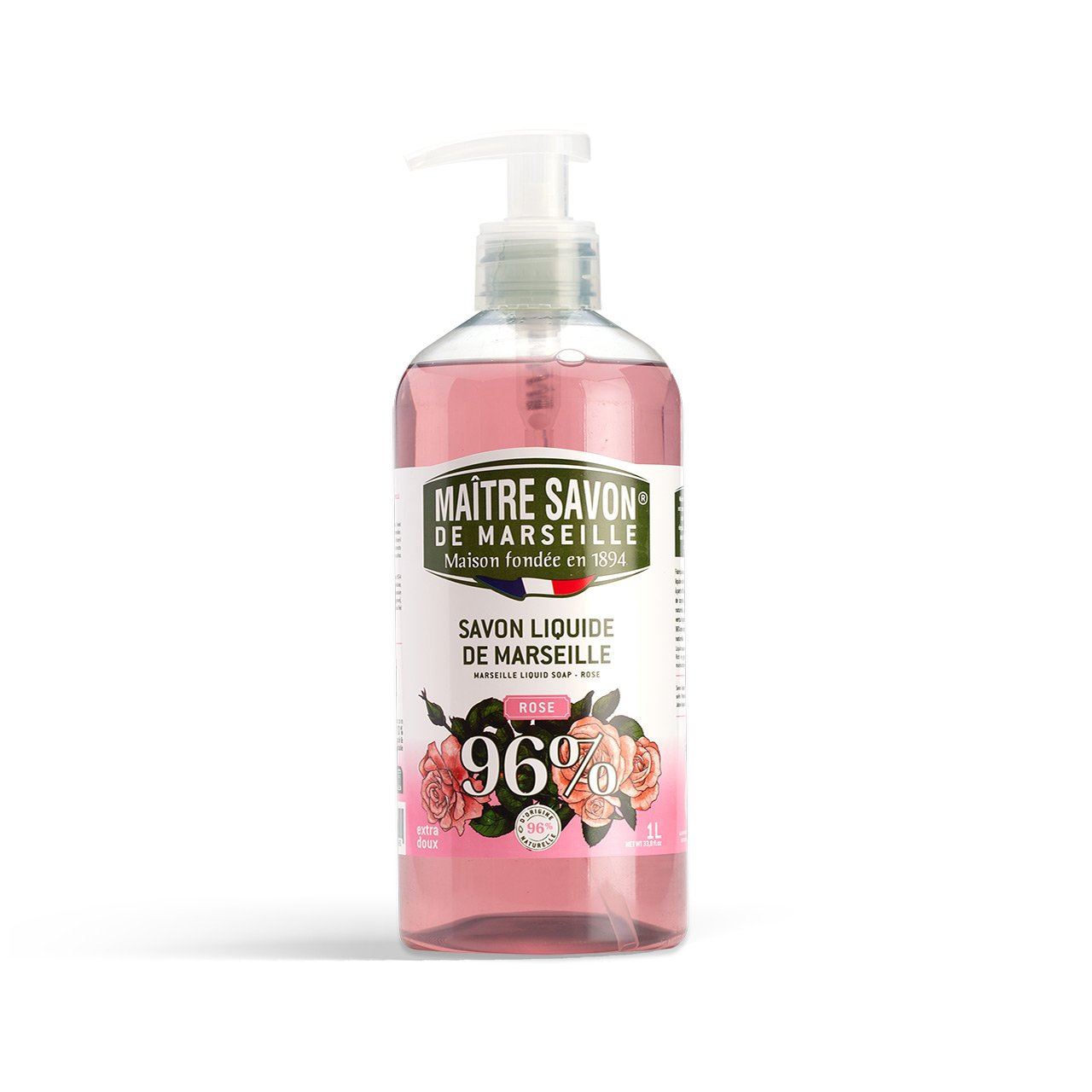 Rose Liquid Marseille Soap - 1L