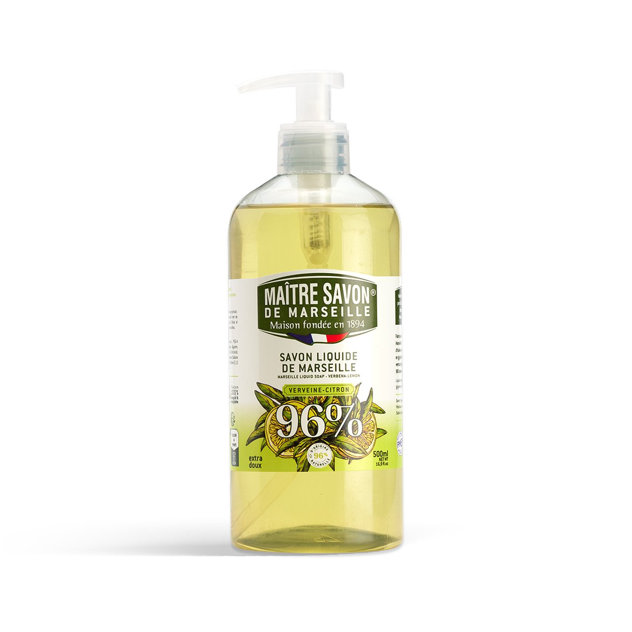 Verbena Lemon Liquid Marseille Soap - 500ml